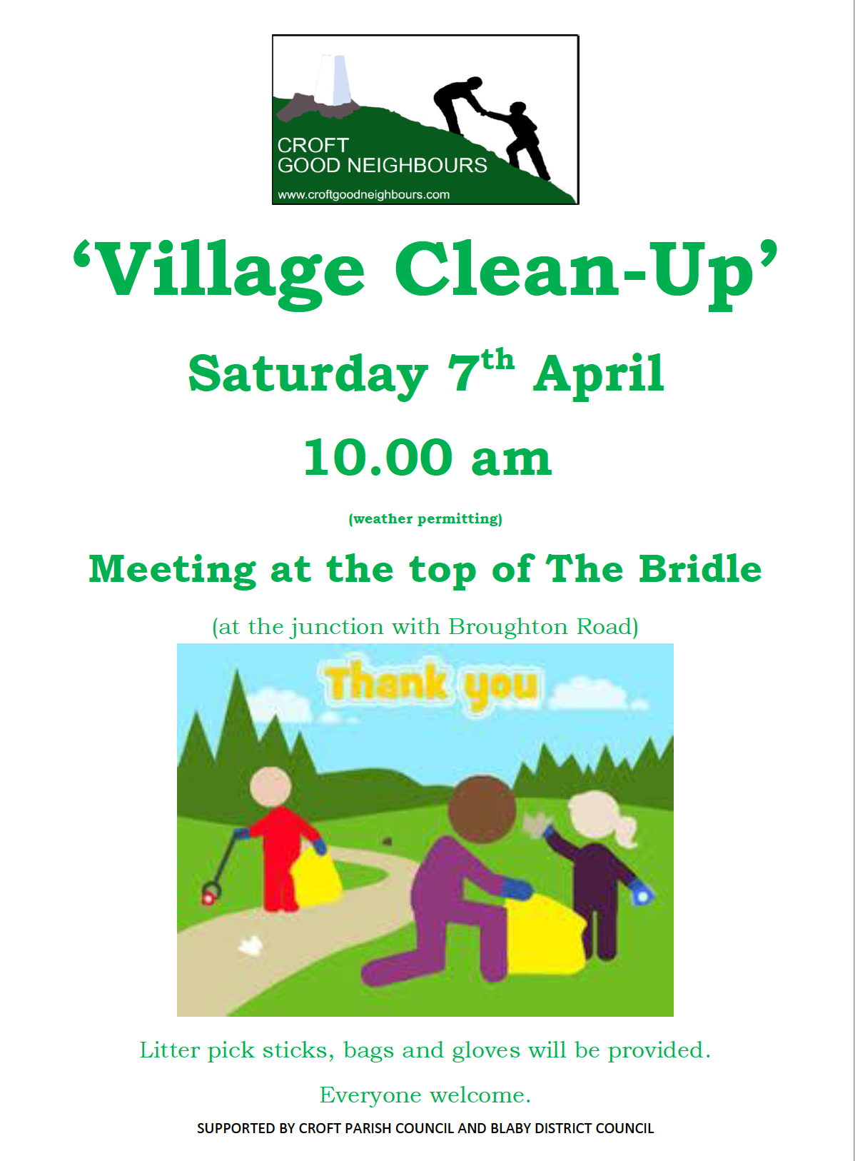 Village Clean Up Poster